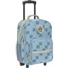 LÄSSIG Valigia per bambini trolley da viaggio con manico telescopico e ruote per il bagaglio a mano dei bambini/Trolley Pattern Party blue