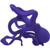 Generic Portabottiglie di vino a di polpo argentato, scultura decorativa da tavolo per bancone bar, soluzione salvaspazio, design moderno, 18 x 14 x 11 cm, per cucina, da tavolo
