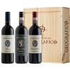 Tenute Piccini Cassetta da 3 bottiglie: Chianti Classico DOCG, Chianti Classico DOCG Riserva e Toscana IGT Contessa di Radda Geografico 3 bottiglie da 0,75 L, Cassetta di legno