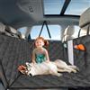 Nobleza - Coprisedile Auto per Cani con Fondo Rigido Staccabile 130 x 70 cm, Estensore per Sedile Posteriore per Cani Impermeabile Antigraffiato, Telo Auto per Cani per Auto Camion SUV, Nero