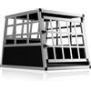 CADOCA® Trasportino Cani M 54x70x51cm Richiudibile Alluminio Impermeabile Box Auto Cagnolini