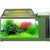 Generico Kit Acquario Completo,Vasca Acquario con Illuminazione a LED e Filtro Integrato | Pompa Silenziosa Piccola con Filtro, Intelligenti da Scrivania per Decorare Camera da Letto e Soggiorno