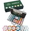 Bullets Playing Cards, Caso Poker con 300 di Clay Poker Chips