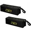 Copechilla borsa porta attrezzi grande portatile 2PCS,30X10X10CM,Materiale di 1680D ad alta densità impermeabile resistente all'usura,con cinturino sospeso e cerniera,Nero