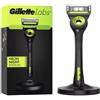 Gillette Labs Con Barra Esfoliante, Rasoio Da Uomo Gillette, 1 Manica, 1 Ricarica Lama, Include Supporto Magnetico Premium