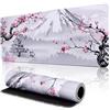 Yimomoyi Tappetino Mouse Gioco, XXL 800 x 300 x 3mm Grande Mouse Pad, Tappetino Scrivania con Base in Gomma Antiscivolo, Mouse Mat con Bordi Cuciti (F)