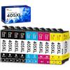 Fooylen 405 XL Cartucce Compatibili per Epson 405XL Cartucce per WorkForce Pro WF-3820 WF-3825 WF-4820 WF-4825 WF-4830 WorkForce WF-7830DTWF WF-7835DTWF WF-7840DTWF (10 Pezzi)