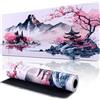 Yimomoyi Tappetino Mouse Gioco, XXL 800 x 300 x 3mm Grande Mouse Pad, Tappetino Scrivania con Base in Gomma Antiscivolo, Mouse Mat con Bordi Cuciti per Computer, PC, Laptop