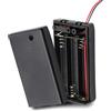 TECHZOCO Porta batterie con interruttore on/off, supporto batteria AAA, scatola batteria, porta batterie, cavo da 200 mm, tensione totale: 4,5 V (1,5 V per batteria), adatto per 3 batterie LR3 AAA