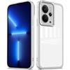 YUXING Cover per Realme 14 5G / Realme 14T 5G Custodia Trasparente con Pellicola Protettiva Lenti Morbida Ultra Sottile Antiurto Bumper Slim Case - Bianco