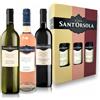 Sant'Orsola Casa Sant'Orsola - Vino in Confezione Regalo, Pinot Grigio D.O.C. delle Venezie, Puglia I.G.T. Rosato, Montepulciano d'Abruzzo D.O.C., Gusto Armonico, 3x750 ml