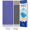 Willingood Refill per Penna Gel Cancellabile,compatibili con Legami [9 blu e 5 nero, confezione da 14 pezzi] Altezza 13 cm, Inchiostro Termosensibile, Punta 0,7 mm, Particolarmente adatto per la scuola