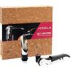 Koala | Set UnCork AC | Cavatappi professionale a due tempi con lama | Versatore antigoccia con tappo in silicone | Custodia in sughero | Regalo per gli amanti del vino