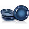 Vicrays, set di ciotole grandi e poco profonde, in ceramica, 1332 ml, piatti grandi, in porcellana, 25 cm, design piatto basso, ciotola per zuppa, adatta al microonde e alla lavastoviglie