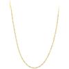 Einzelstück® Collana Singapore in argento 925, placcata in oro 18 carati, oro rosa e oro bianco, catena minimalista da donna senza ciondolo, Argento sterling, Zirconia cubica