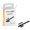 Hearing360 Kit 2 Spazzolini per Pulizia Apparecchi Acustici con Magnete Estrai Pile e Setole in Acciaio/Nylon - Rimuove Cerume e Polvere