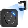 PHYSEN Rilevatore di movimento, campanello senza fili, portata 150 m, 58 suonerie, 5 livelli di volume, indicatore LED, allarme campanello per case, negozi, uffici, fabbriche