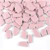 BTMIEY Piastrelle Irregolari in Ceramica per Mosaico, 500 g, 2-4 cm, Pietre per Fai Da Te, Artigianato, Hobby, Arte, Decorazione Da Parete Di Casa (Rosa)