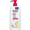 Isana Men ISANA Lozione per il corpo Urea (5%) - Idratante per pelli molto secche, con burro di karitè e pantenolo, vegano, senza microplastica, dermatologicamente confermato, 300 ml