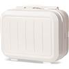 Balakaka Beauty Case Rigido Vanity Case Astuccio da Toilette Rigido Borsa In ABS Adattabile Ragazza Multicolor Beauty Case da Viaggio Materiale Rigido Il regalo della ragazza Bianco
