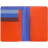 DUDU Porta passaporto pelle e carte di credito RFID multicolore Arancio