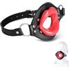 Kutocesy Silicone Ball Gag Big Mouth Gag Ball con cinghie di cuoio regolabili Fetish BDSM Extreme Bondage Sex Toy for Couples