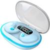 YUYQAQ Auricolari wireless per dormire, con blocco del rumore, comode e invisibili, mini cuffie per dormire sul fianco, streaming di contenuti tramite Bluetooth 5.3, con display digitale a LED e