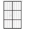 Loti Living Tenda Doccia 120 x 200 cm - Resistente alla Muffa e all'Acqua - Materiale PEVA - Tenda Vasca da Bagno - Ganci Inclusi - Matt transparant