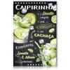 Finest Folia Targhetta decorativa per cocktail, 20 x 30 cm, in alluminio, decorazione per bar, bancone, pub, cucina, caffè, compleanno, ricetta RV003 (04 Caipirinha)