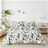 Homebliss Set Lenzuola Singolo in Microfibre 90x190/200cm, Completo Lenzuola Letto con 1 Federe 50x80 in Stampa, Lenzuola Sopra e Lenzuolo con Angoli, Comfort e Morbidezza, Hawaii