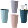 Yemiany 4 pezzi Bicchiere porta spazzolino, 400ml/13.5oz in plastica rigida, con design a triangoli in stile nordico. Robusto e resistente, adatto ad adulti, ragazzi e bambini