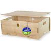 clipfritz - Scatola portaoggetti con coperchio (MDF 29x39x14cm) Cassetta di legno per cameretta, ufficio, camera da letto, soggiorno - Conservazione di oggetti - Contenitore impilabile e trasportabile