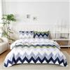 Homebliss Set Lenzuola Una Piazza e Mezza in Microfibre 120x190/200cm, Completo Lenzuola Letto con 1 Federe 50x80 in Stampa, Lenzuola Sopra e Lenzuolo con Angoli, Comfort e Morbidezza, Bonia