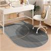 Odot Tappeto Sedia Ufficio Gaming, Minimalismo Tappeto Salvapavimento Antiscivolo Protettore del Pavimento Tappetino per Ufficio con Ruote per Parquet Pavimenti Duri (Grigio,80x120cm)