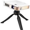 KODAK Proiettore portatile smart Luma 400 HD: Compatibile con Wi-Fi, Bluetooth, HDMI e USB. Risoluzione nativa fino a 150 720p (4K), 200 ansi lumen. Treppiede incluso