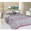 PELLECCHIA 1969 |Telo,Copriletto Primaverile Estivo In Piquet |Made In Italy |100% Cotone Jacquard Ideale Come Telo Arredo, Coperta Salva Letto Fantasia Palloncini (Singolo, Rosa)