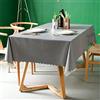 FANSU Tovaglia Plastificata PVC Cerata, Tinta Unita Tovaglie Rettangolare Impermeabile Antimacchia Facile da Pulire Copritavolo per Decorazioni Soggiorno Cucina Giardino (90x90cm,Grigio)