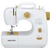 PRIXTON - Macchina da cucire portatile P120 - Cassetto per accessori - Lampada integrata - 16 punti di punti - Pedale incluso