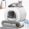 GESEILAY Lettiera Gatto Autopulente Antiodore Lettiera Automatica Autopulente con App 65L Lettiera Elettrica per Gatti con Tappetino Lettiera Gatto e Sacchetti (tipo A)