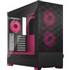 Fractal Design Pop Air RGB Magenta Core - Tempered Glass Clear Tint - Honeycomb