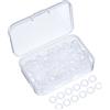 Sumind 200 Pezzi O-Ring in Gomma Trasparente per Tastiera MX Switch e Tasti Meccanici - Smorzatori Con Scatola di Plastica