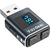 VAYDEER Mini mouse jiggler in metallo, realizzato in lega di alluminio di alta qualità, durata maggiore, plug and play, 100% non rilevabile, 3 tracce naturali e casuali, mouse USB Mover per aumentare