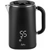 JATA JEHA1575 - Bollitore elettrico Capacità: 1,7 l, 5 temperature. 1500 W. Massima velocità Base girevole a 360°. Display a LED. Senza BPA. Facile da pulire. Caraffa senza cavo