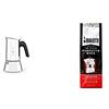 Bialetti New Venus Caffettiera In Acciaio Inox, Non Adatta All'Induzione, Argento, 2 Tazze & Perfetto Moka Caffè Macinato, Gusto Classico - 1 X 250 Gr