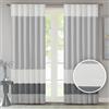 Madison Park JLA Home INC Madison Park Amherst Polyoni Pintuck Finestra Tenda a Pannello Grigio 213,4 cm