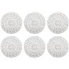 DII Silver Woven Paper Round Placemat (Set of 6)