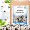 ORINKO® Perle di Ceramica EM Grigie x80 - Filtrazione Naturale per Acqua Rubinetto - Anticalcare per Elettrodomestici e Vasi Piante - Durata 10 Anni - Microorganismi Efficaci senza Plastica