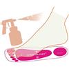 Reneebeautytan Economy 25 paia rosa spray Tanning Sticky Feet Pads protezioni per abbronzatura