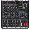 XTUGA TS7,Mixer audio professionale a 7 canali con 99 effetti DSP, equalizzatore a 7 bande, funzione Bluetooth, interfaccia USB di registrazione per studio/DJ palco/festa