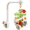 TUMAMA KIDS Giostrina Culla Neonato con Musica e Proiettore di luci, Carillon Culla per Neonati 0 3 6 9 Mesi, Sonaglio Giochi Neonato Telecomandato Giocattolo Sensoriale per Neonati Regalo